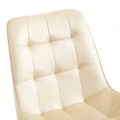Berne chair pakoworld cream velvet-leg in natural shade 53x62x84cm