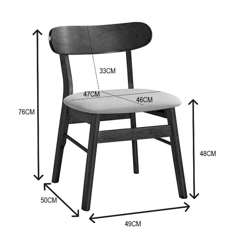 Cairo pakoworld rubberwood chair in natural-beige shade 47x47x76cm