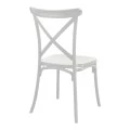 Stackable Crossie pakoworld pp chair white 43x53x88cm