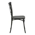 Stackable Crossie pakoworld pp chair black 43x53x88cm