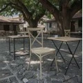Καρέκλα Crossie pakoworld στοιβαζόμενη pp σε απόχρωση cappucino 38x46.5x82εκ