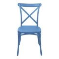Crossie pakoworld pp chair in blue shade 38x46.5x82cm