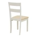 Dallan chair pakoworld rubberwood white 40x47.5x89cm