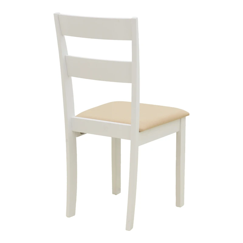 Dallan chair pakoworld rubberwood white 40x47.5x89cm