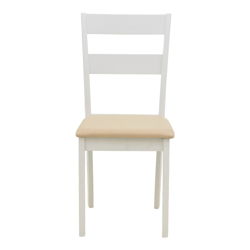 Dallan chair pakoworld rubberwood white 40x47.5x89cm