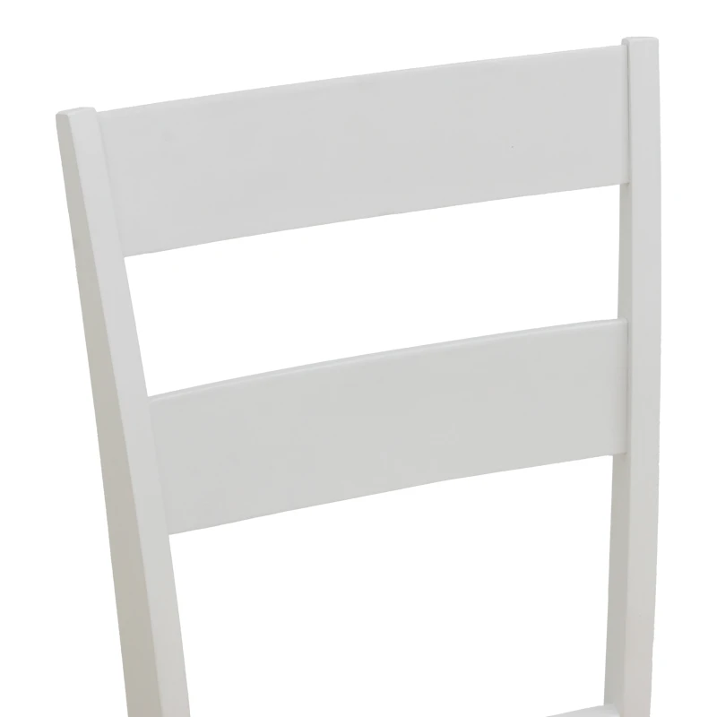 Dallan chair pakoworld rubberwood white 40x47.5x89cm