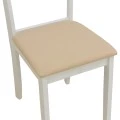 Dallan chair pakoworld rubberwood white 40x47.5x89cm