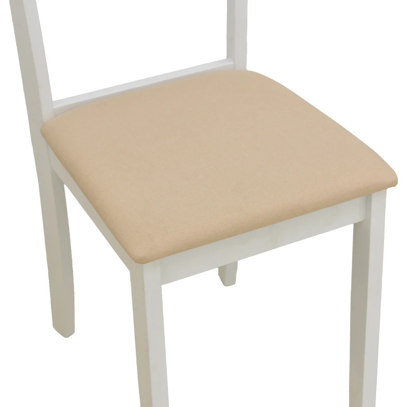 Dallan chair pakoworld rubberwood white 40x47.5x89cm