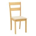 Dallan chair pakoworld rubberwood in natural color 40x47.5x89cm