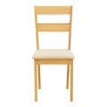 Dallan chair pakoworld rubberwood in natural color 40x47.5x89cm