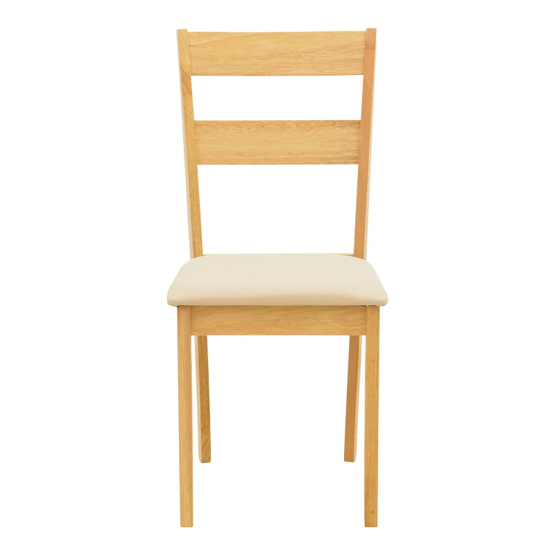 Dallan chair pakoworld rubberwood in natural color 40x47.5x89cm