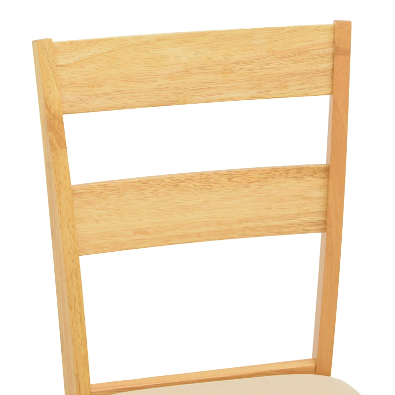 Dallan chair pakoworld rubberwood in natural color 40x47.5x89cm