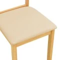Dallan chair pakoworld rubberwood in natural color 40x47.5x89cm