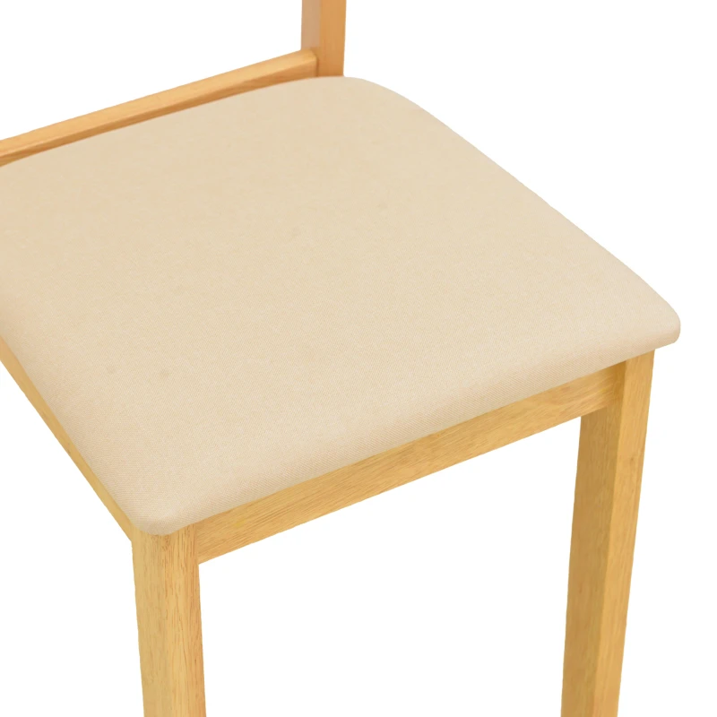 Dallan chair pakoworld rubberwood in natural color 40x47.5x89cm