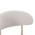 Chair Folegio pakoworld beige fabric with metal cream color leg 49x55x80cm