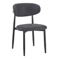 Folegio pakoworld chair, anthracite-colored with black legs 50x57x79.5cm