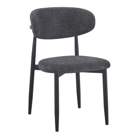 Folegio pakoworld chair, anthracite-colored with black legs 50x57x79.5cm