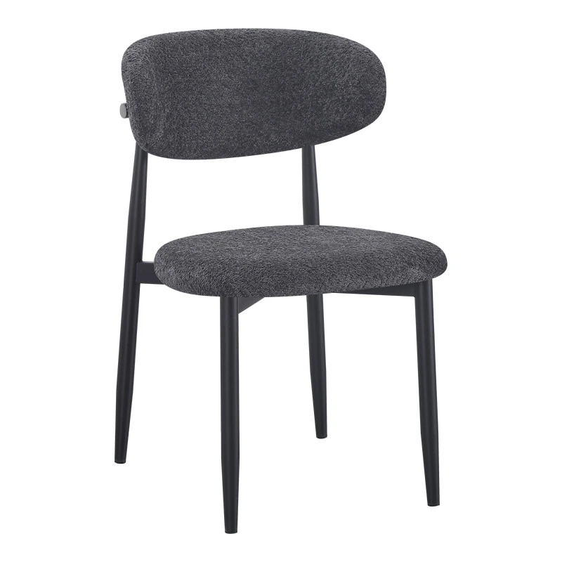 Folegio pakoworld chair, anthracite-colored with black legs 50x57x79.5cm