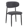 Folegio pakoworld chair, anthracite-colored with black legs 50x57x79.5cm