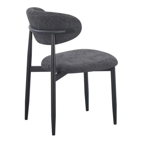Folegio pakoworld chair, anthracite-colored with black legs 50x57x79.5cm