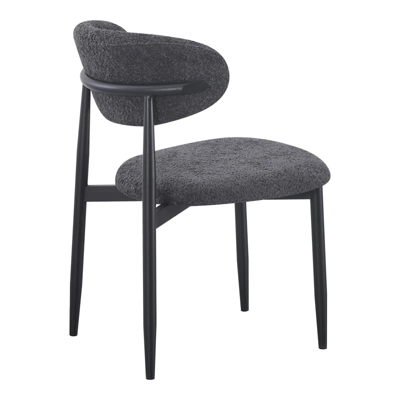 Folegio pakoworld chair, anthracite-colored with black legs 50x57x79.5cm
