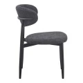 Folegio pakoworld chair, anthracite-colored with black legs 50x57x79.5cm