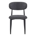Folegio pakoworld chair, anthracite-colored with black legs 50x57x79.5cm