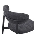 Folegio pakoworld chair, anthracite-colored with black legs 50x57x79.5cm