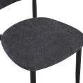 Folegio pakoworld chair, anthracite-colored with black legs 50x57x79.5cm