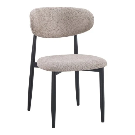 Folegio pakoworld chair, grey-colored with black legs 50x57x79.5cm