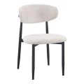Folegio pakoworld chair, cream-colored with black legs 50x57x79.5cm