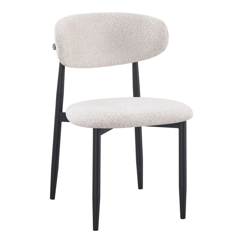 Folegio pakoworld chair, cream-colored with black legs 50x57x79.5cm