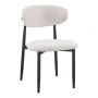 Folegio pakoworld chair, cream-colored with black legs 50x57x79.5cm