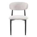 Folegio pakoworld chair, cream-colored with black legs 50x57x79.5cm