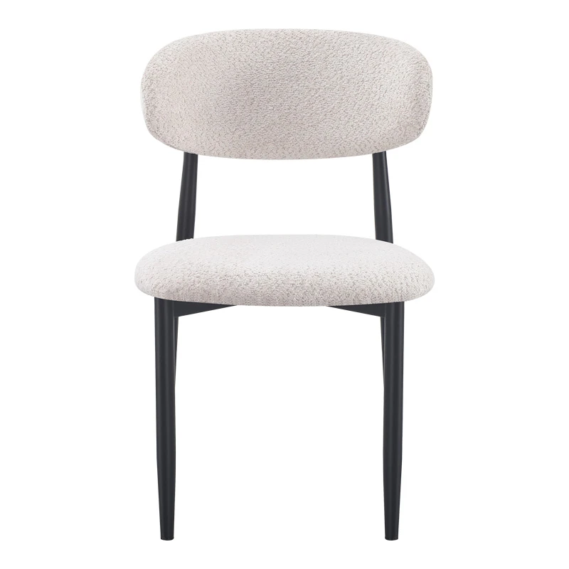 Folegio pakoworld chair, cream-colored with black legs 50x57x79.5cm