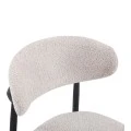 Folegio pakoworld chair, cream-colored with black legs 50x57x79.5cm
