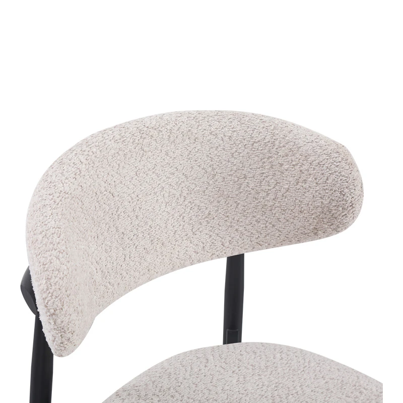 Folegio pakoworld chair, cream-colored with black legs 50x57x79.5cm