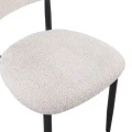 Folegio pakoworld chair, cream-colored with black legs 50x57x79.5cm