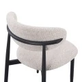 Folegio pakoworld chair, cream-colored with black legs 50x57x79.5cm