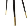 Chair Giselle pakoworld velvet grey leg black-golden