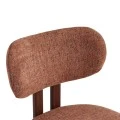Glamor chair pakoworld brown-walnut fabric metal legs 53x51x81cm