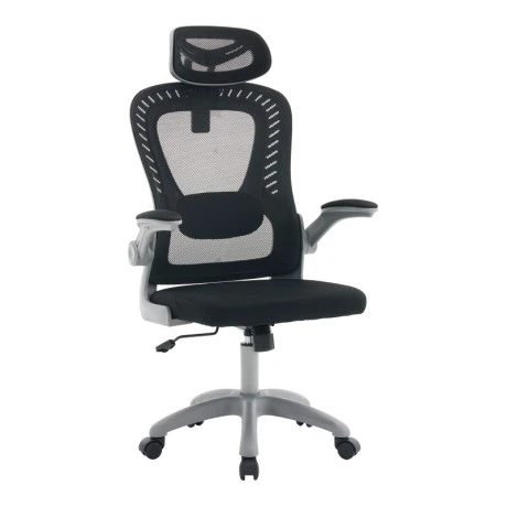 Office chair manager Delilah pakoworld black mesh grey PP 61x62x120cm