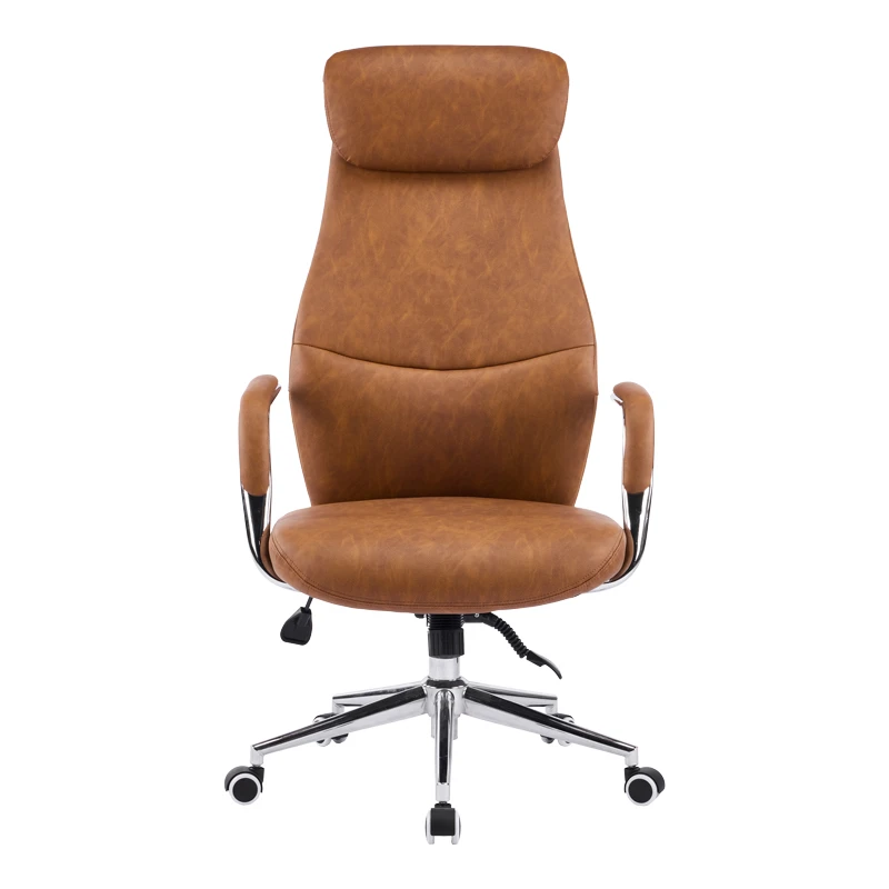 Manager office chair Ferka pakoworld brown pu 64x71x120-128cm