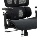 Work chair manager Jeffer pakoworld mesh in black color 67x62x115-125cm