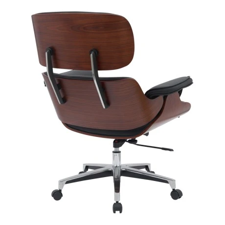 Manager office chair Kobane pakoworld black pu-chrome base 85x90x100-110cm