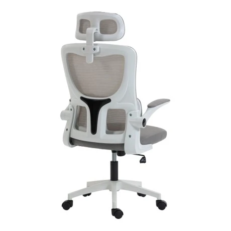 Director's office chair Mainz pakoworld white - mesh grey 50x60x112-122cm