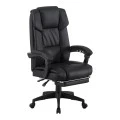 Director's office chair with footrest Garnut pakoworld pu black 69x75x116-126cm