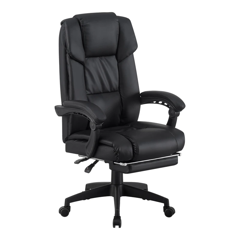 Director's office chair with footrest Garnut pakoworld pu black 69x75x116-126cm