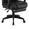 Director's office chair with footrest Garnut pakoworld pu black 69x75x116-126cm