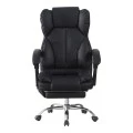 Director's office chair with footrest and massage Ekse pakoworld pu black 64.5x75x109-119cm